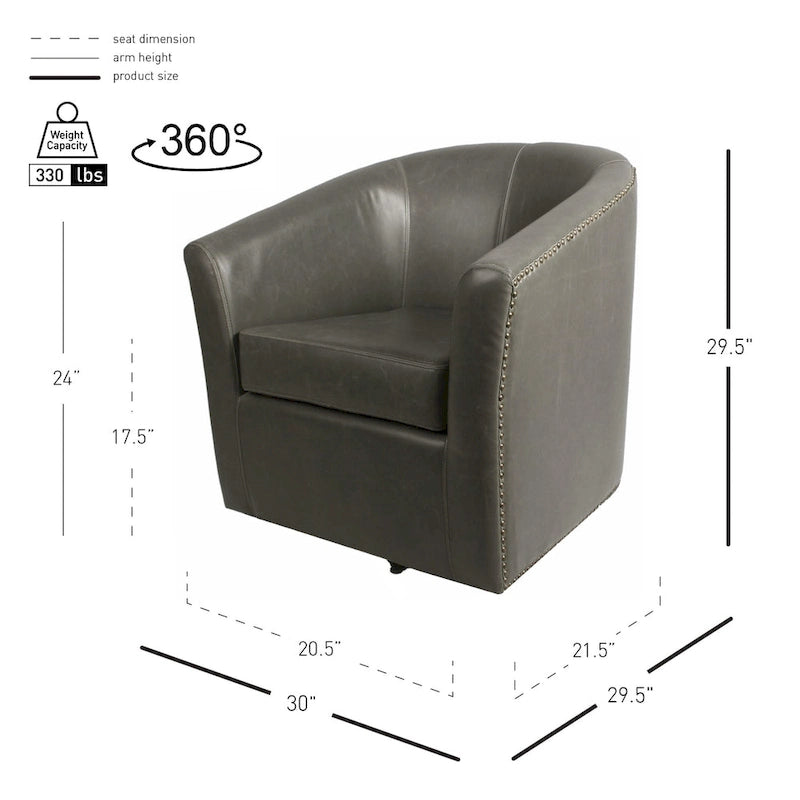 Fauteuil pivotant Ernest