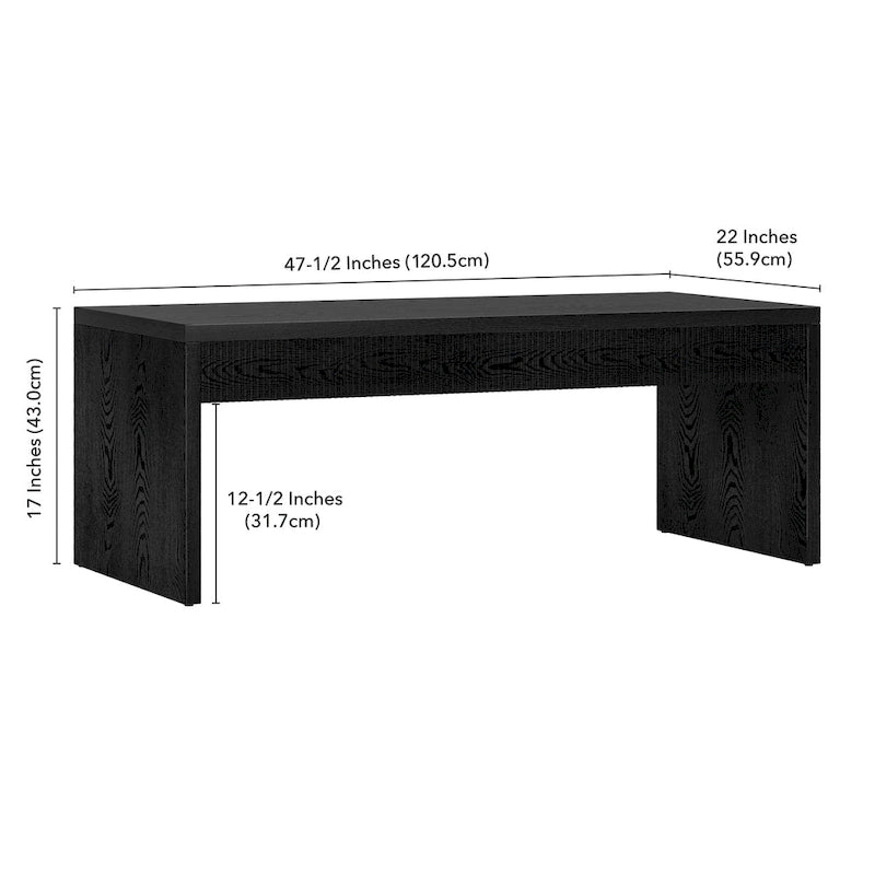 Table basse rectangulaire Lawrence 48 de large - 47,5 de large