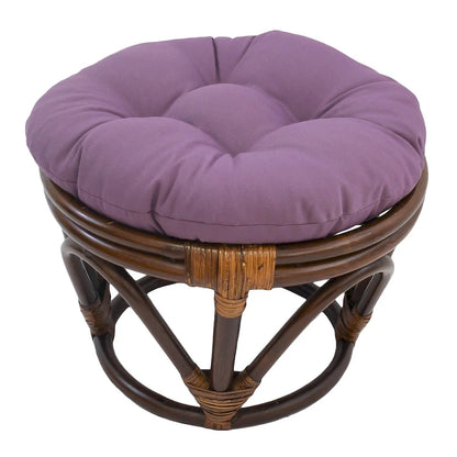 Repose-pieds Bali de 45 cm avec coussin en sergé
