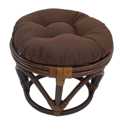 Repose-pieds Bali de 45 cm avec coussin en sergé