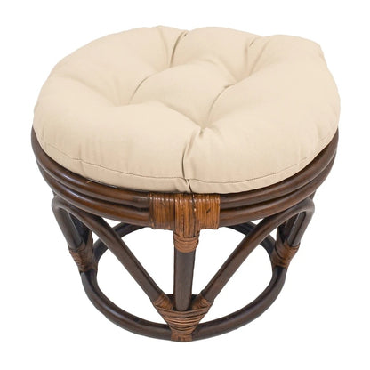Repose-pieds Bali de 45 cm avec coussin en sergé