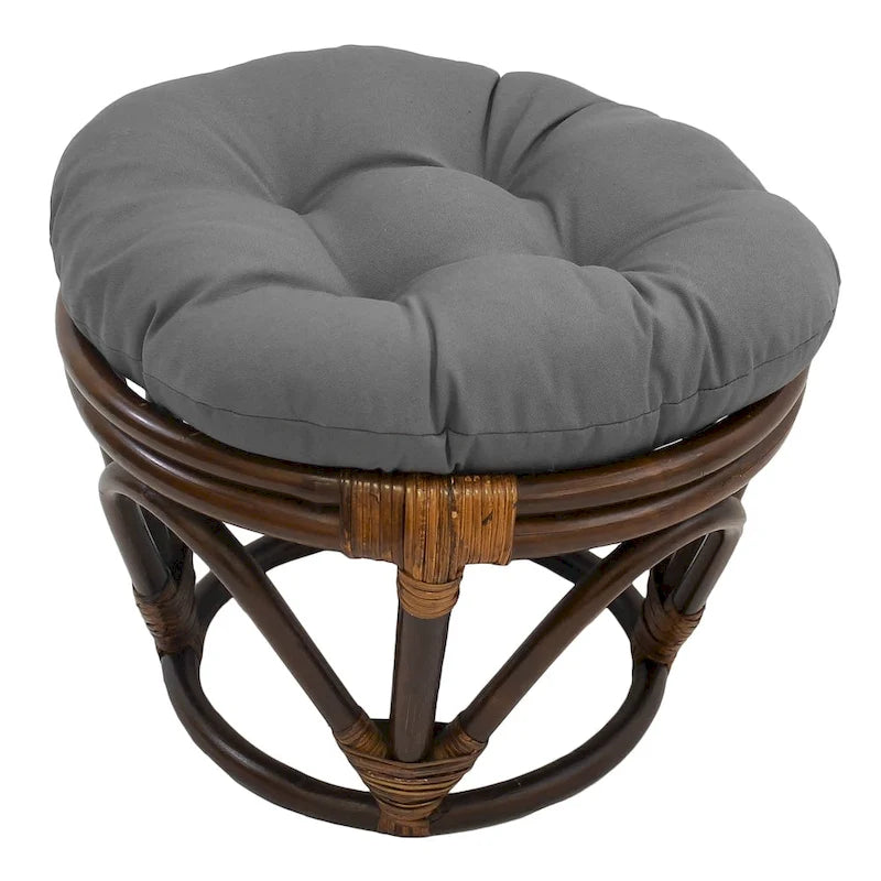 Repose-pieds Bali de 45 cm avec coussin en sergé