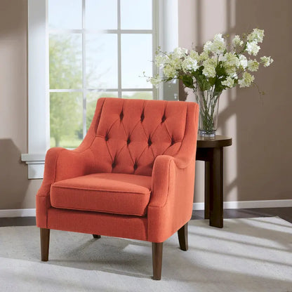 Madison Park Elle Button Tufted Accent Chair
