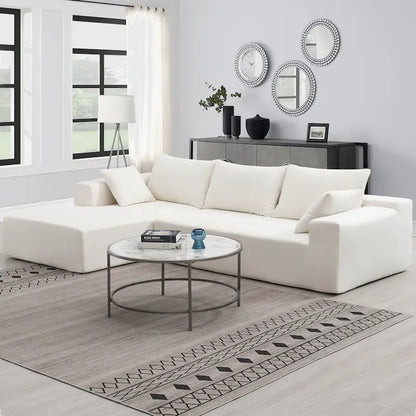 Ensemble de canapés d'angle modulables pour salon