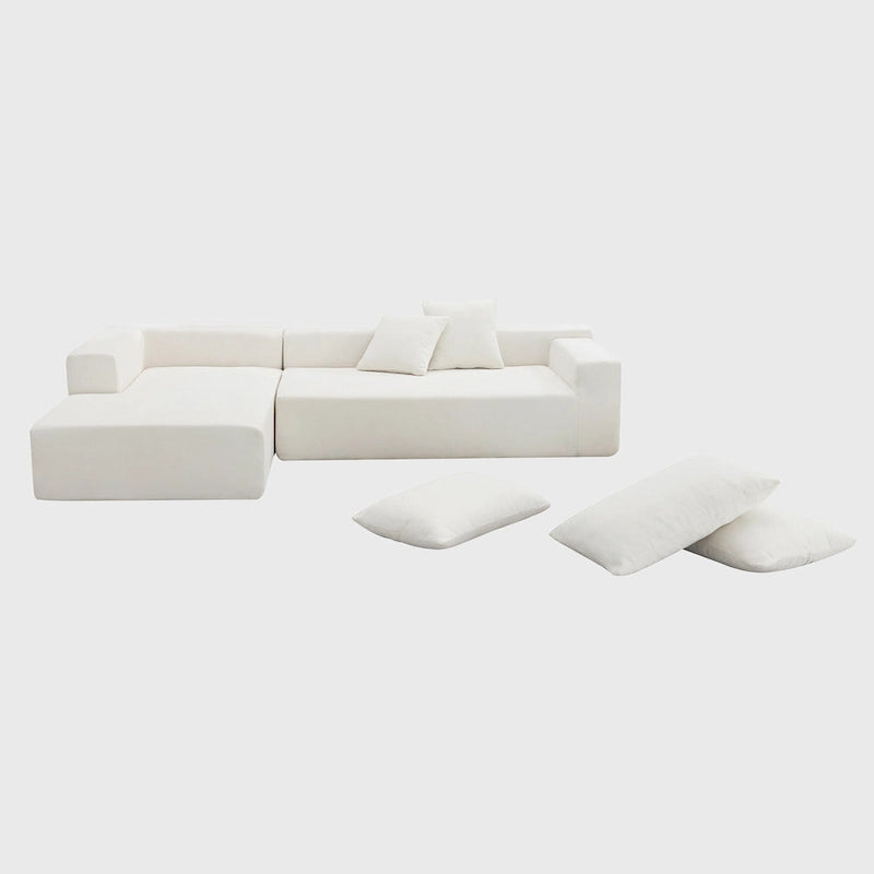 Ensemble de canapés d'angle modulables pour salon