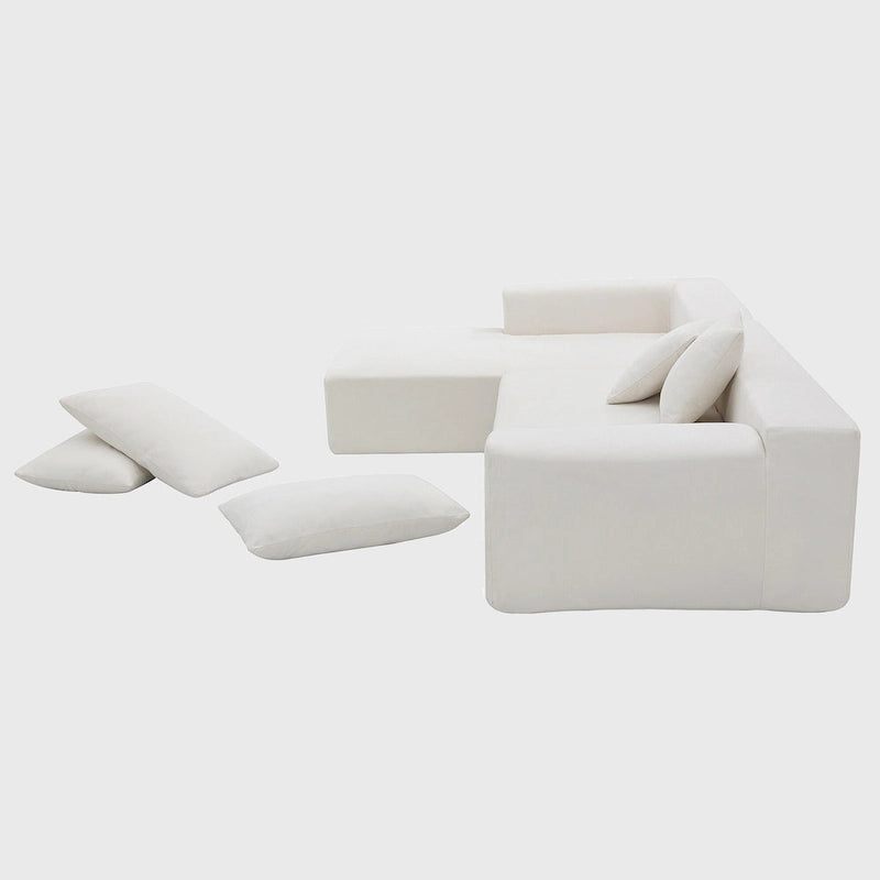 Ensemble de canapés d'angle modulables pour salon