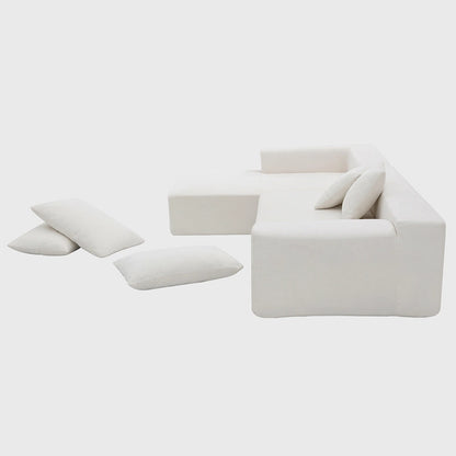 Ensemble de canapés d'angle modulables pour salon