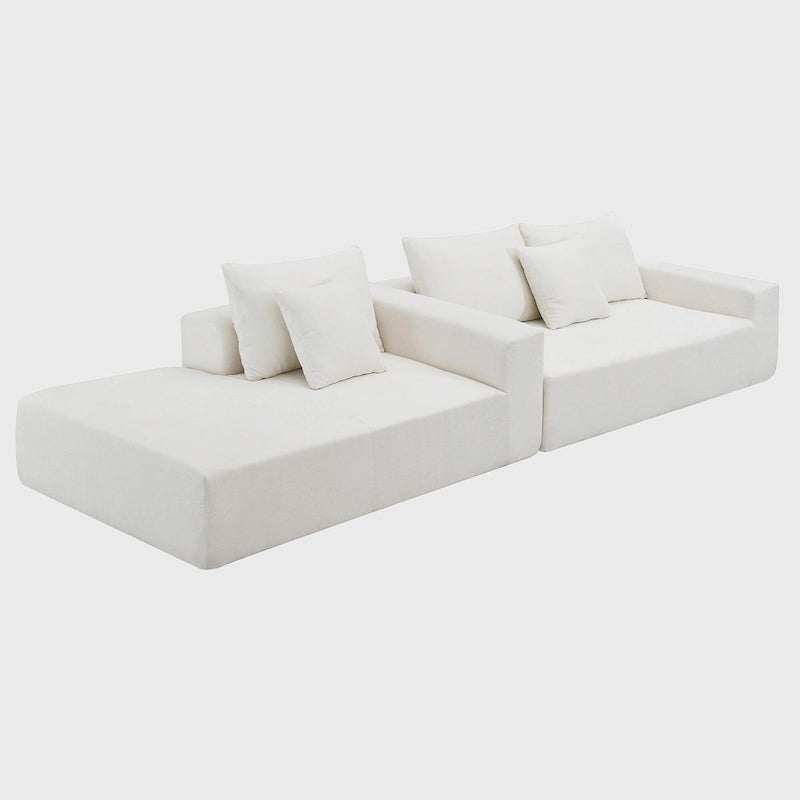 Ensemble de canapés d'angle modulables pour salon