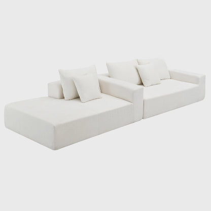 Ensemble de canapés d'angle modulables pour salon