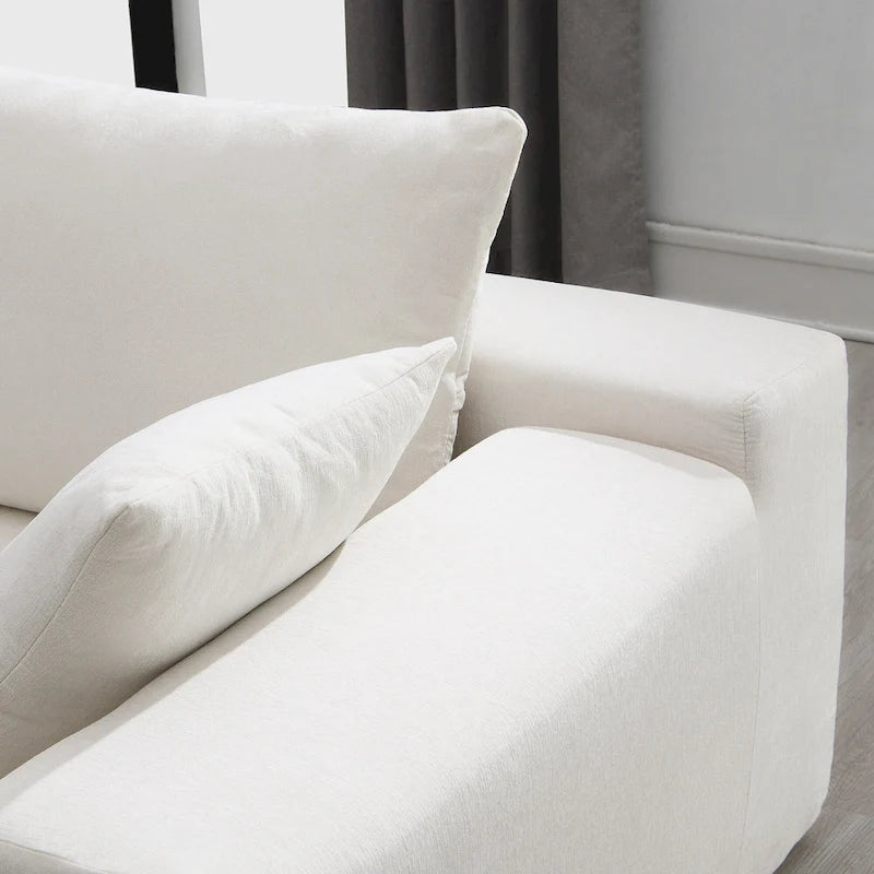 Ensemble de canapés d'angle modulables pour salon