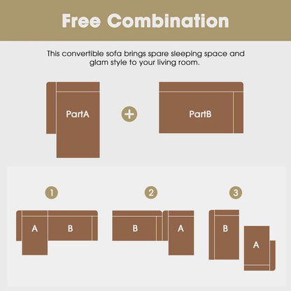 Ensemble de canapés d'angle modulables pour salon