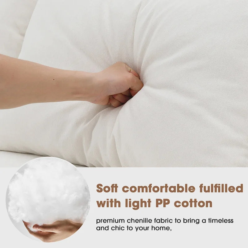 Ensemble de canapés d'angle modulables pour salon