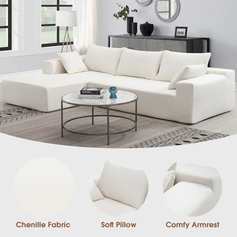 Ensemble de canapés d'angle modulables pour salon