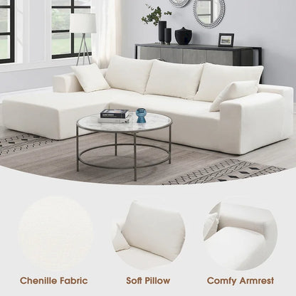 Ensemble de canapés d'angle modulables pour salon