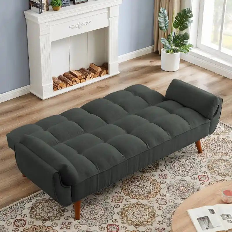Canapé-lit convertible 75,39 € avec coussins, canapé deux places pliable pour salon