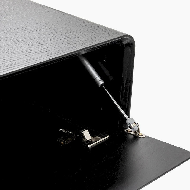 Meuble TV suspendu moderne pour salon, centre multimédia mural avec tiroirs de rangement, bois massif, entièrement assemblé