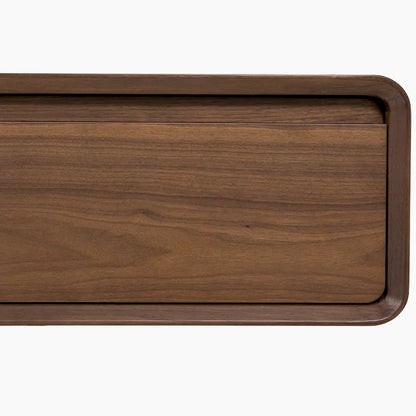 Meuble TV suspendu moderne pour salon, centre multimédia mural avec tiroirs de rangement, bois massif, entièrement assemblé