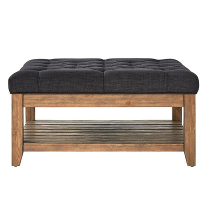 Table basse ottomane Lennon en pin massif par iNSPIRE Q Artisan