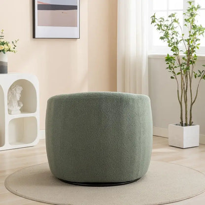 Fauteuil d'appoint SEYNAR moderne et glamour, capitonné et pivotant à 360 degrés