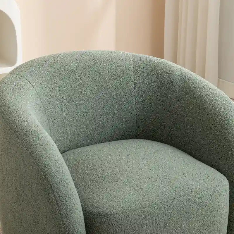 Fauteuil d'appoint SEYNAR moderne et glamour, capitonné et pivotant à 360 degrés