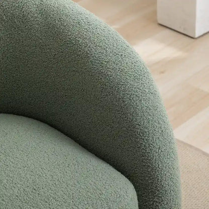 Fauteuil d'appoint SEYNAR moderne et glamour, capitonné et pivotant à 360 degrés