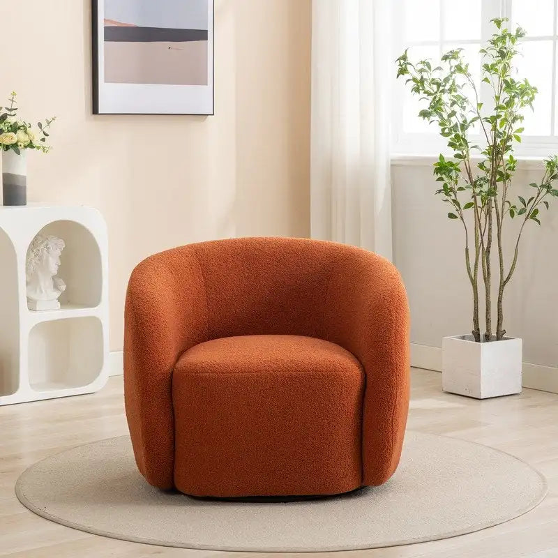 Fauteuil d'appoint SEYNAR moderne et glamour, capitonné et pivotant à 360 degrés