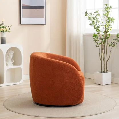 Fauteuil d'appoint SEYNAR moderne et glamour, capitonné et pivotant à 360 degrés