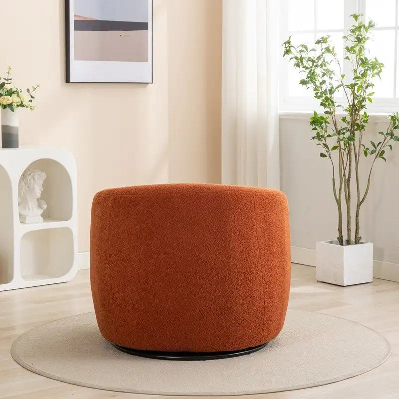 Fauteuil d'appoint SEYNAR moderne et glamour, capitonné et pivotant à 360 degrés