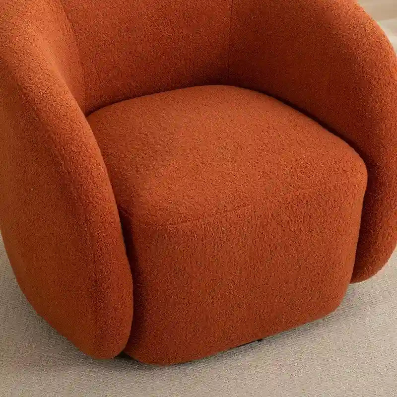 Fauteuil d'appoint SEYNAR moderne et glamour, capitonné et pivotant à 360 degrés