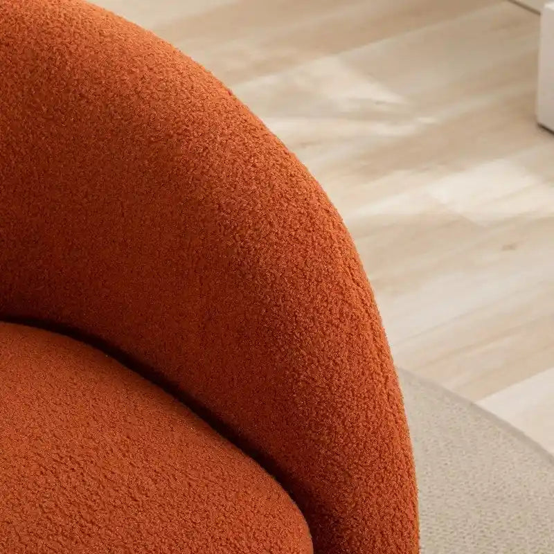 Fauteuil d'appoint SEYNAR moderne et glamour, capitonné et pivotant à 360 degrés