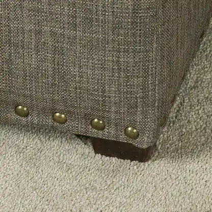 Pouf carré en tissu Adeco avec plateau