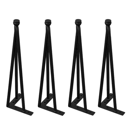 Pieds de table en métal épingle à cheveux (lot de 4)