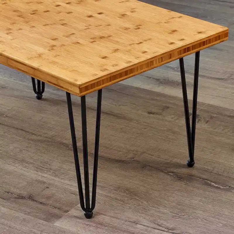 Pieds de table en métal épingle à cheveux (lot de 4)