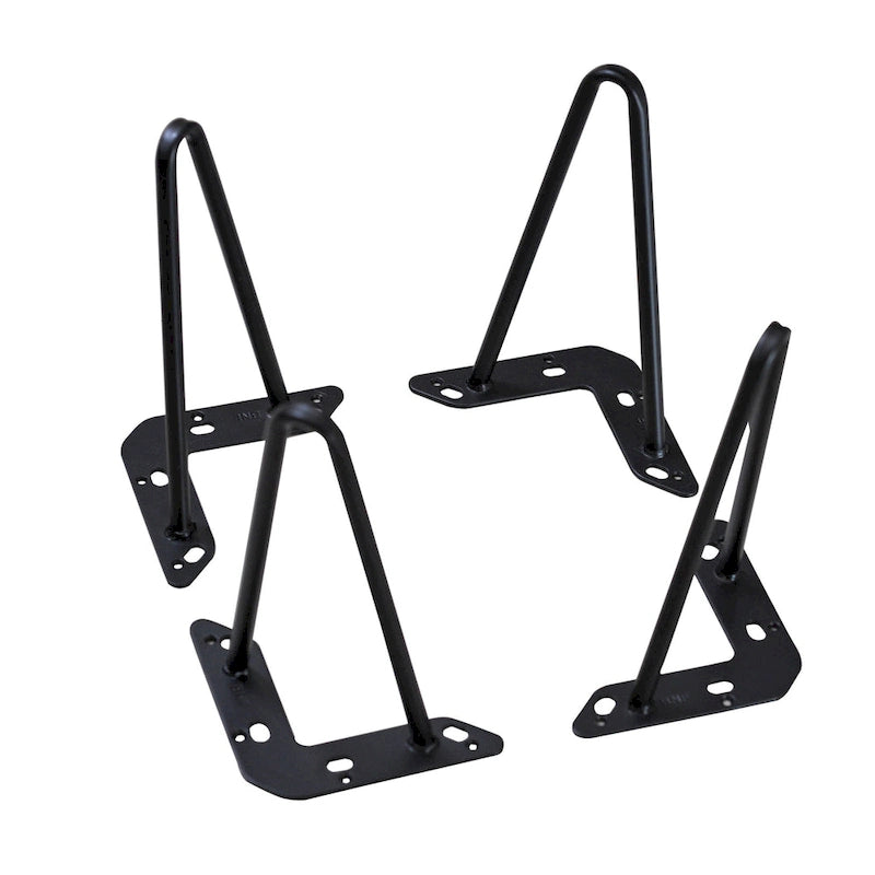 Pieds de table en métal épingle à cheveux (lot de 4)