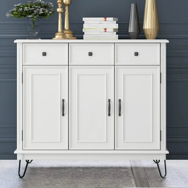 Pieds de table en métal épingle à cheveux (lot de 4)