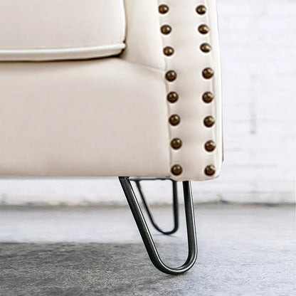 Pieds de table en métal épingle à cheveux (lot de 4)