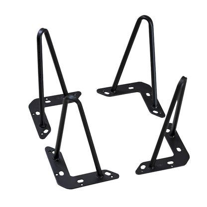 Pieds de table en métal épingle à cheveux (lot de 4)