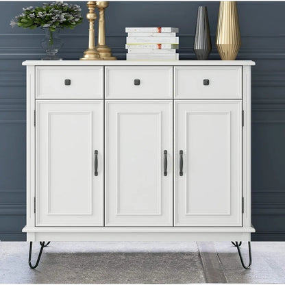 Pieds de table en métal épingle à cheveux (lot de 4)