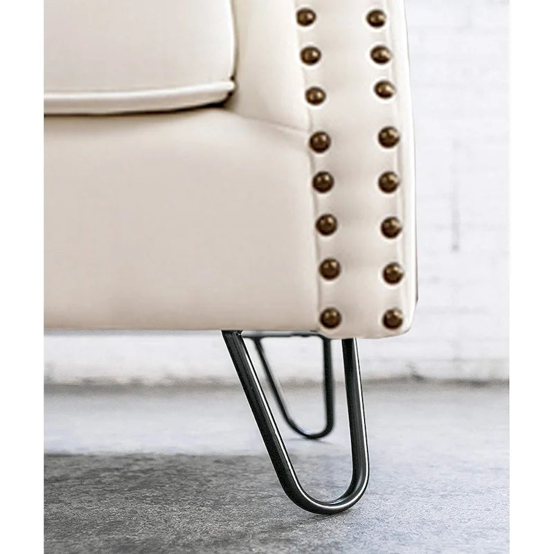 Pieds de table en métal épingle à cheveux (lot de 4)