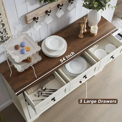 Meuble bar de style campagnard, meuble bar à café/vin avec casier à bouteilles et à verres.