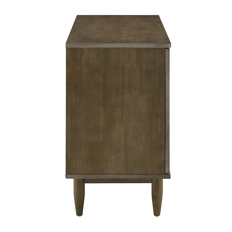 Buffet Kieran style Mid-Century en bois, 2 portes et 3 tiroirs, par iNSPIRE Q Modern