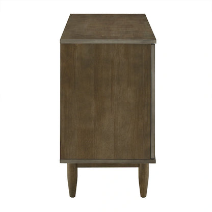 Buffet Kieran style Mid-Century en bois, 2 portes et 3 tiroirs, par iNSPIRE Q Modern