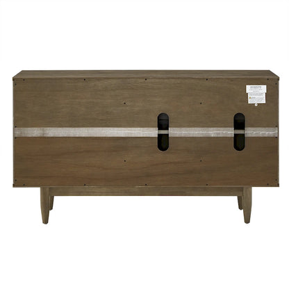 Buffet Kieran style Mid-Century en bois, 2 portes et 3 tiroirs, par iNSPIRE Q Modern