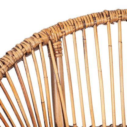Fauteuil Papasan d'appoint en rotin naturel tissé à la main par East at Main