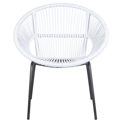 Fauteuil Papasan d'appoint en rotin naturel tissé à la main par East at Main