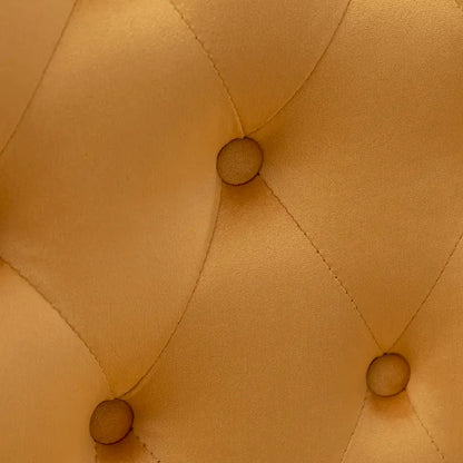 Fauteuils d'appoint KINWELL à haut dossier capitonné, en velours, lot de 2