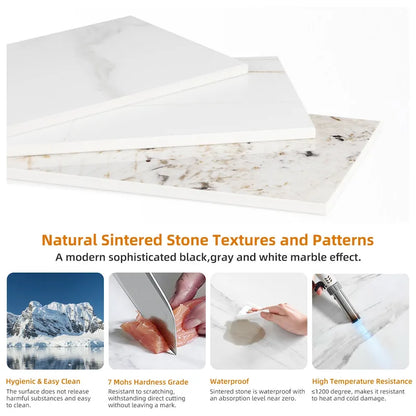 Table de salle à manger moderne 6 places avec plateau en marbre rectangulaire et pieds fuselés en métal