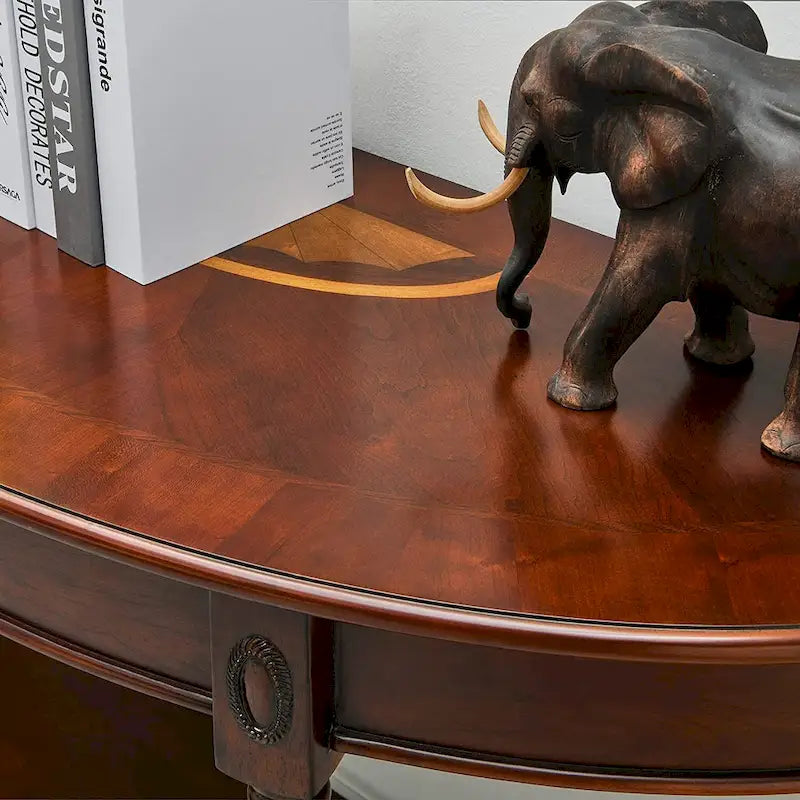 Table basse console en bois massif avec tiroir de rangement