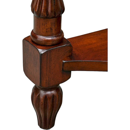 Table basse console en bois massif avec tiroir de rangement