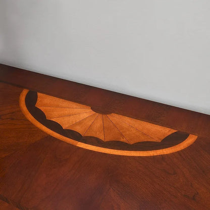 Table basse console en bois massif avec tiroir de rangement